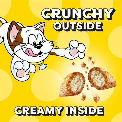 Jumbo Stuff Crunchy and Soft Cat Treats Savory Salmon Flavor, 5.3 Oz. Pouch (Pack of 10)